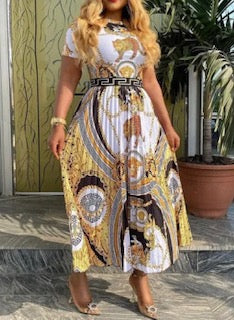 Designer Style Printed Dress