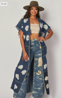 Plus Denim Cloud Vest